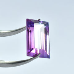 Best Offer ! Sapphire Jwelery ! Emerald Cut Sapphire 11.75 Carat Natural Bi-Color Stone Certified Loose Gemstone