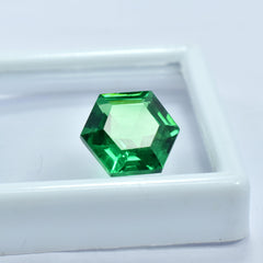 Natural Certified 10.70 Carat Natural Green Garnet Fancy Shape Certified Garnet Loose Gemstone