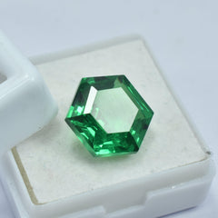 Natural Certified 10.70 Carat Natural Green Garnet Fancy Shape Certified Garnet Loose Gemstone