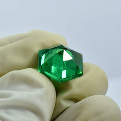 Natural Certified 10.70 Carat Natural Green Garnet Fancy Shape Certified Garnet Loose Gemstone