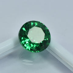 10.90 Carat Round Shape Natural Tsavorite Garnet Certified Green Garnet Loose Gemstone