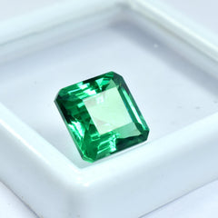 Certified Green Garnet Natural Tsavorite Garnet Square Shape 9.15 Carat  Loose Gemstone