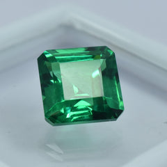 Certified Green Garnet Natural Tsavorite Garnet Square Shape 9.15 Carat  Loose Gemstone