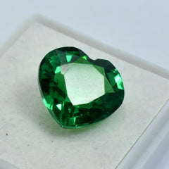 Brazilian Garnet 10.40 Carat Natural Green Garnet Heart Shape Certified Natural Gem Loose Gemstone