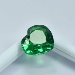 Brazilian Garnet 10.40 Carat Natural Green Garnet Heart Shape Certified Natural Gem Loose Gemstone