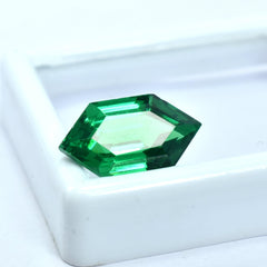 Natural 9.55 Carat Green Garnet Fancy Shape Certified Garnet Pendant Size Loose Gemstone