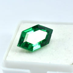 Natural 9.55 Carat Green Garnet Fancy Shape Certified Garnet Pendant Size Loose Gemstone