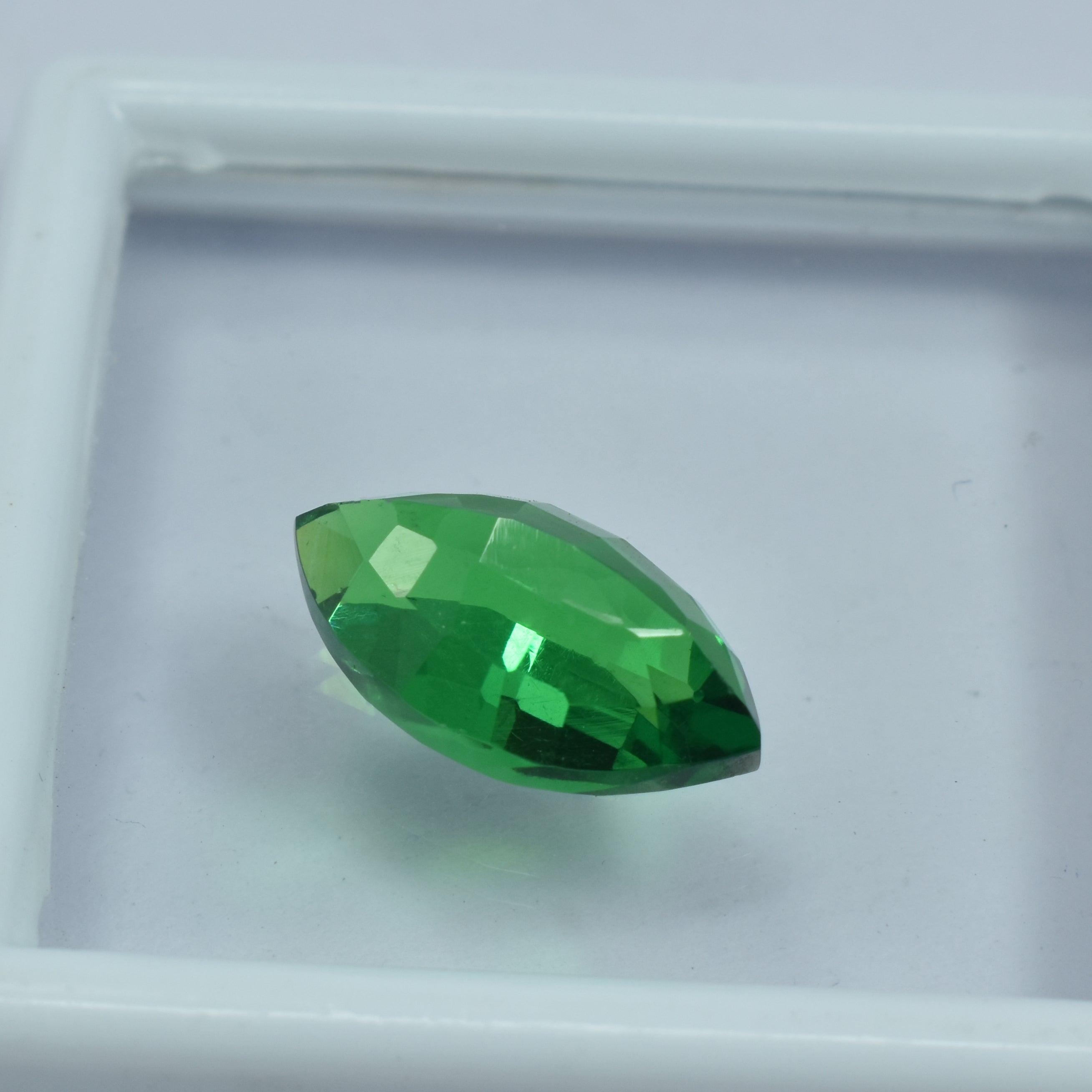 10.80 Ct Garnet Natural Tsavorite Green Garnet Marquise Shape Certified Loose Gemstone Pendant Making Gem