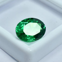 Certified Tsavorite Garnet 10.80 Ct Natural Green Garnet Oval Shape Ring Size Loose Gemstone