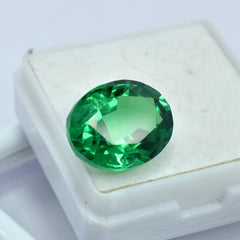 Certified Tsavorite Garnet 10.80 Ct Natural Green Garnet Oval Shape Ring Size Loose Gemstone