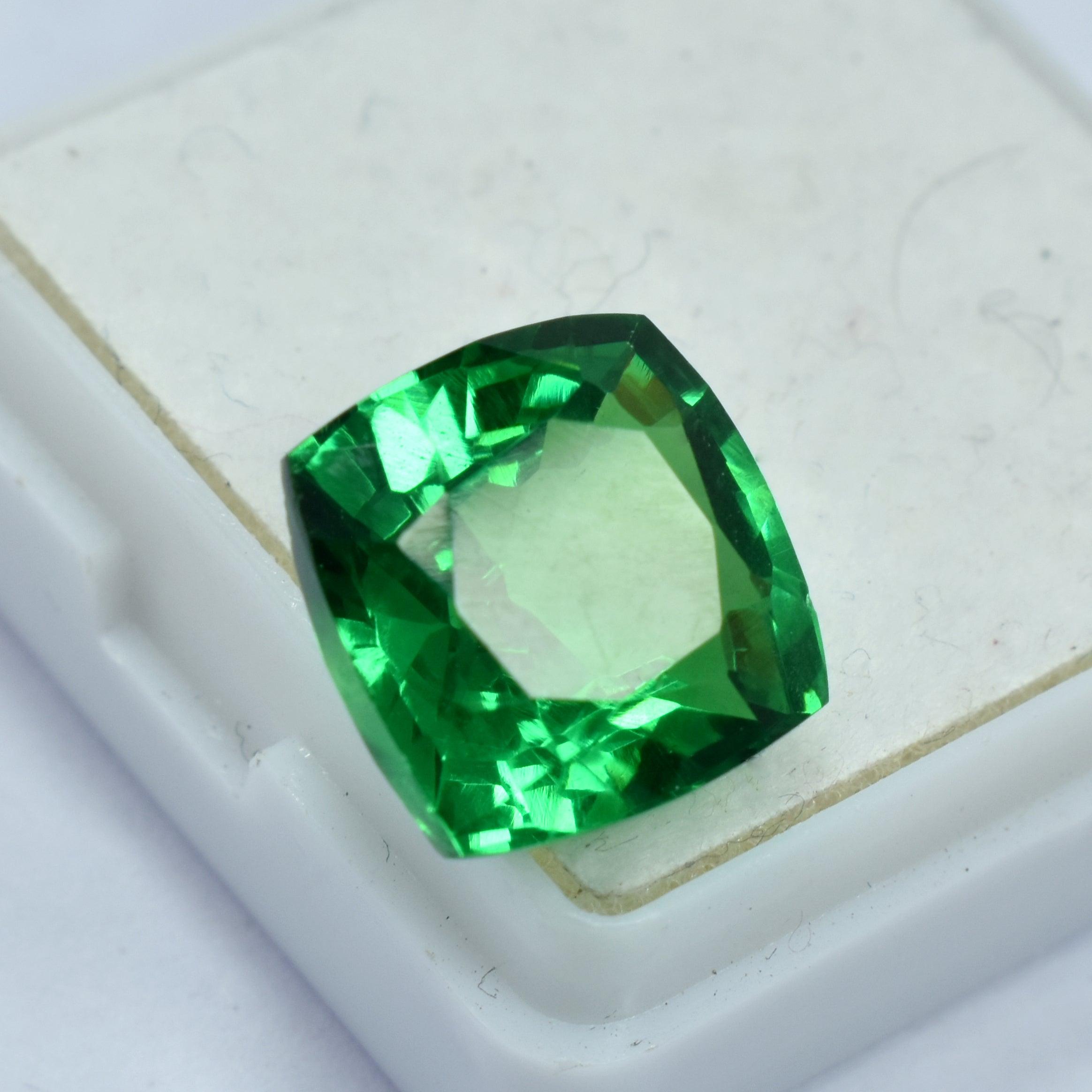 Garnet  10.20 Carat Natural Green Garnet Square Cushion Shape Certified Loose Gemstone