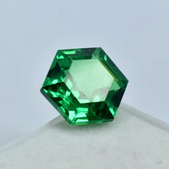 Natural Green Garnet 10.20 Ct Fancy Shape Tsavorite Garnet Certified Loose Gemstone