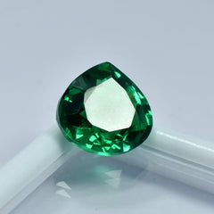 10.25 Carat Natural Green Garnet Pear Shape Certified Tsavorite Garnet Form Brazil Loose Gemstone