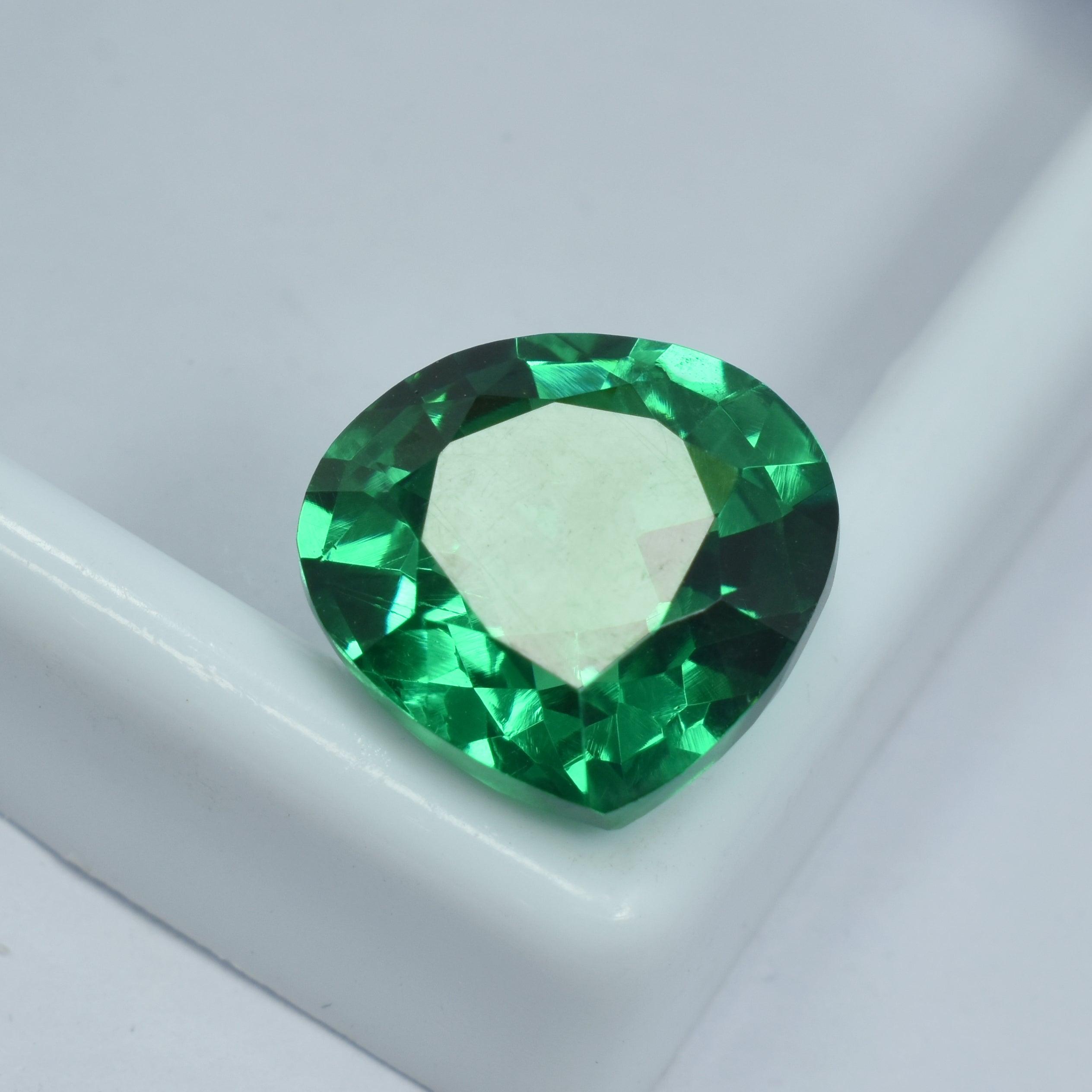 10.25 Carat Natural Green Garnet Pear Shape Certified Tsavorite Garnet Form Brazil Loose Gemstone