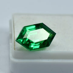 Natural Tsavorite  Green Garnet 10.85 Carat Green Garnet Fancy Shape Certified Loose Gemstone