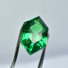 Natural Tsavorite  Green Garnet 10.85 Carat Green Garnet Fancy Shape Certified Loose Gemstone