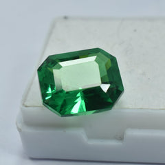 10.25 Carat Tsavorite Green Garnet Emerald Shape Natural Certified Garnet Loose Gemstone