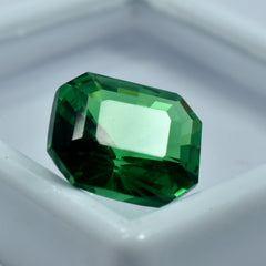 10.25 Carat Tsavorite Green Garnet Emerald Shape Natural Certified Garnet Loose Gemstone