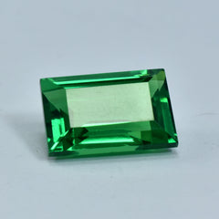 Natural Brazilian Green Garnet 10.20 Carat Certified Garnet Emerald Shape Loose Gemstone