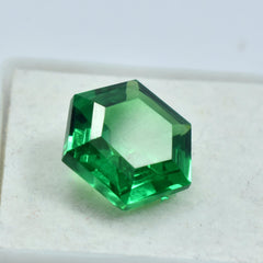 Natural 9.35 Carat Green Garnet Fancy Shape Certified Ring Size Garnet Loose Gemstone