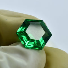 Natural 9.35 Carat Green Garnet Fancy Shape Certified Ring Size Garnet Loose Gemstone