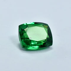 Tsavorite 10.14 Carat Natural Green Garnet Cushion Shape Certified Garnet Loose Gemstone