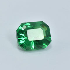 Natural Green Garnet 10.85 Carat Emerald Shape Certified Loose Gemstone Tsavorite Garnet