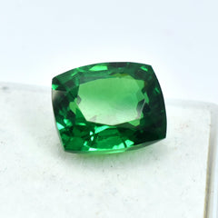 Natural 10.60 Carat Cushion Shape Tsavorite Garnet Green Certified Loose Gemstone January Garnet Green Gemstone