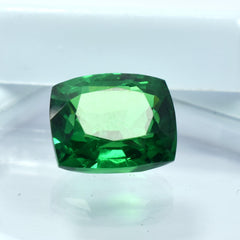 Natural 10.60 Carat Cushion Shape Tsavorite Garnet Green Certified Loose Gemstone January Garnet Green Gemstone