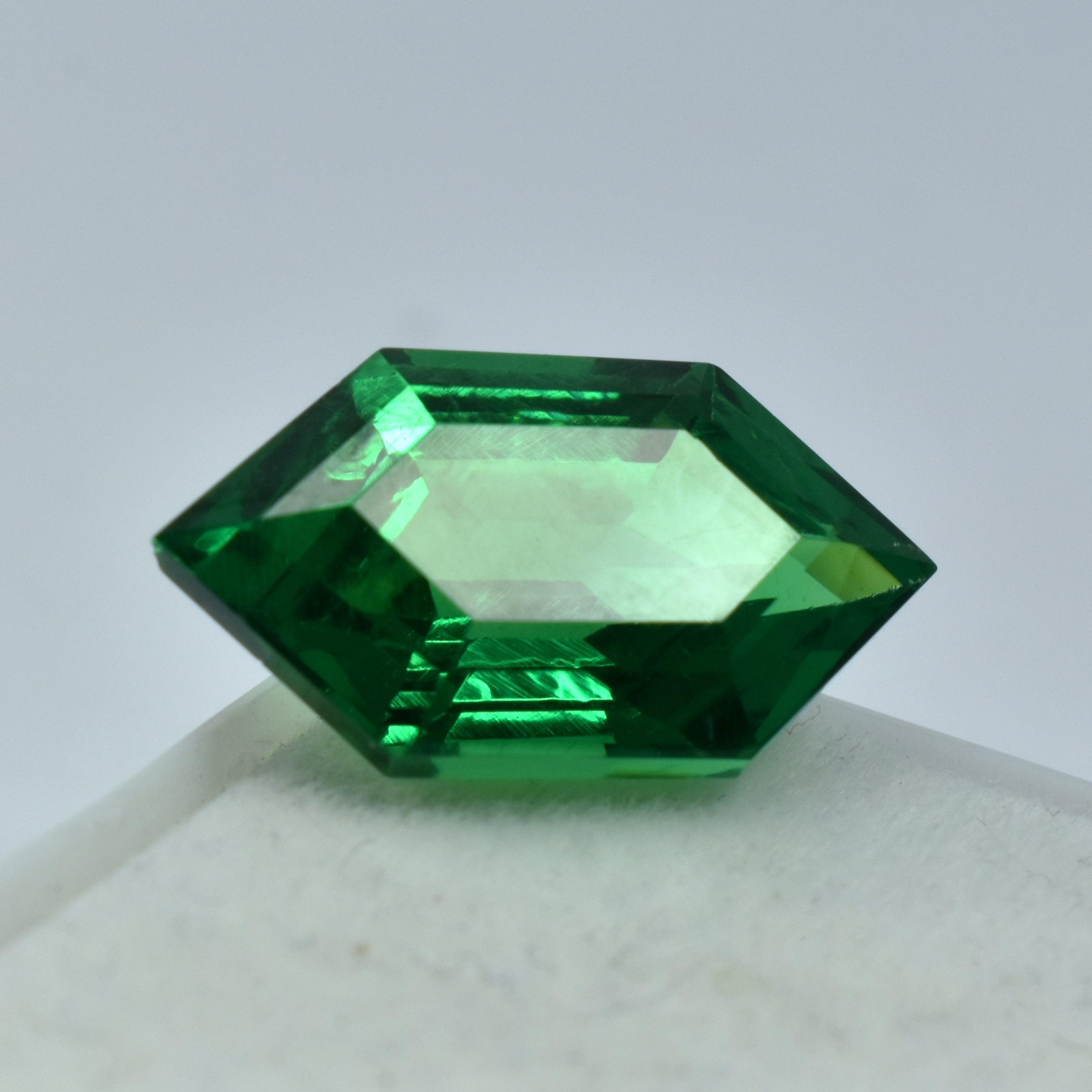 Natural Tsavorite Garnet 9.90 Carat Fancy Shape Green Garnet Certified Loose Gemstone Brazilian Green Garnet