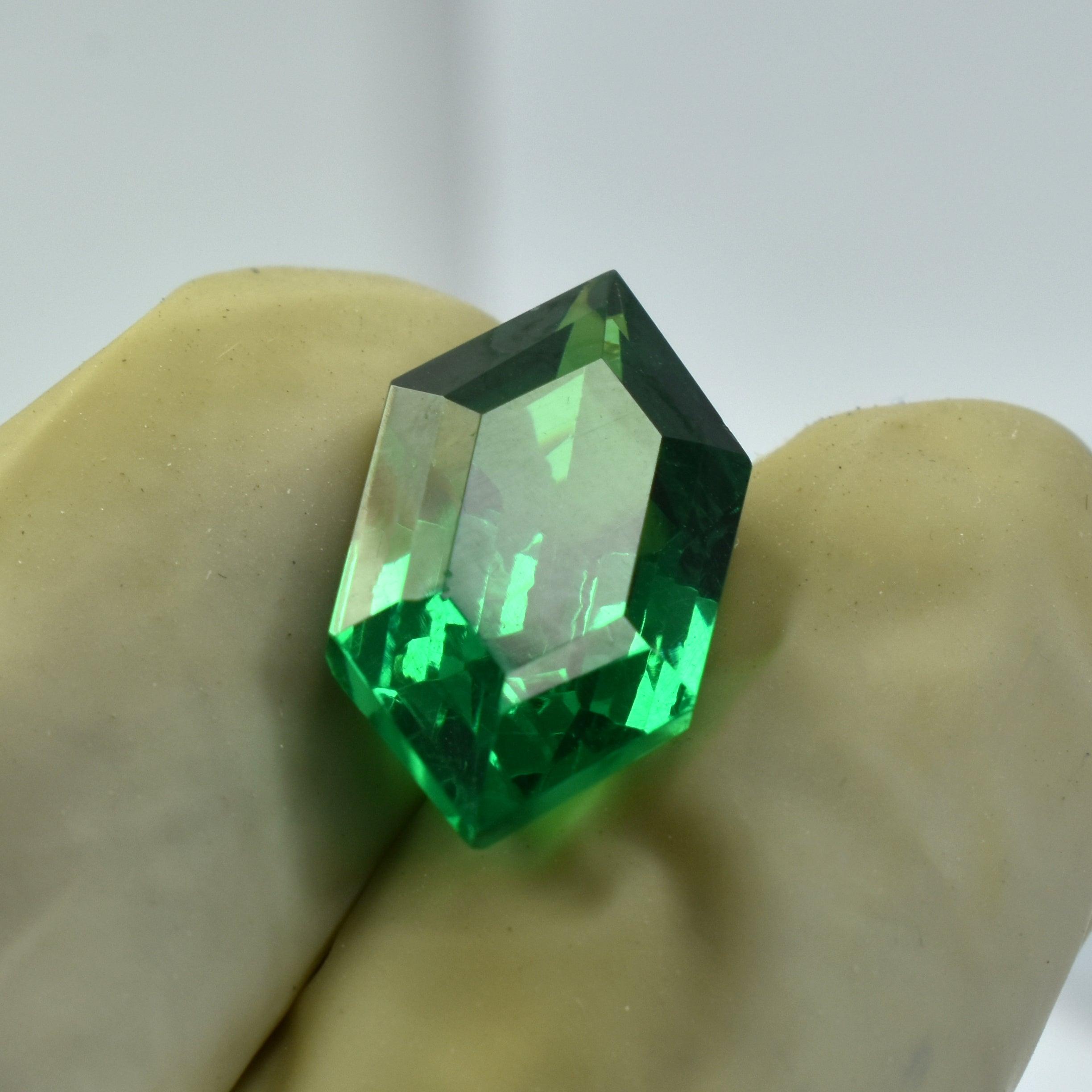 Natural Tsavorite Garnet 9.90 Carat Fancy Shape Green Garnet Certified Loose Gemstone Brazilian Green Garnet