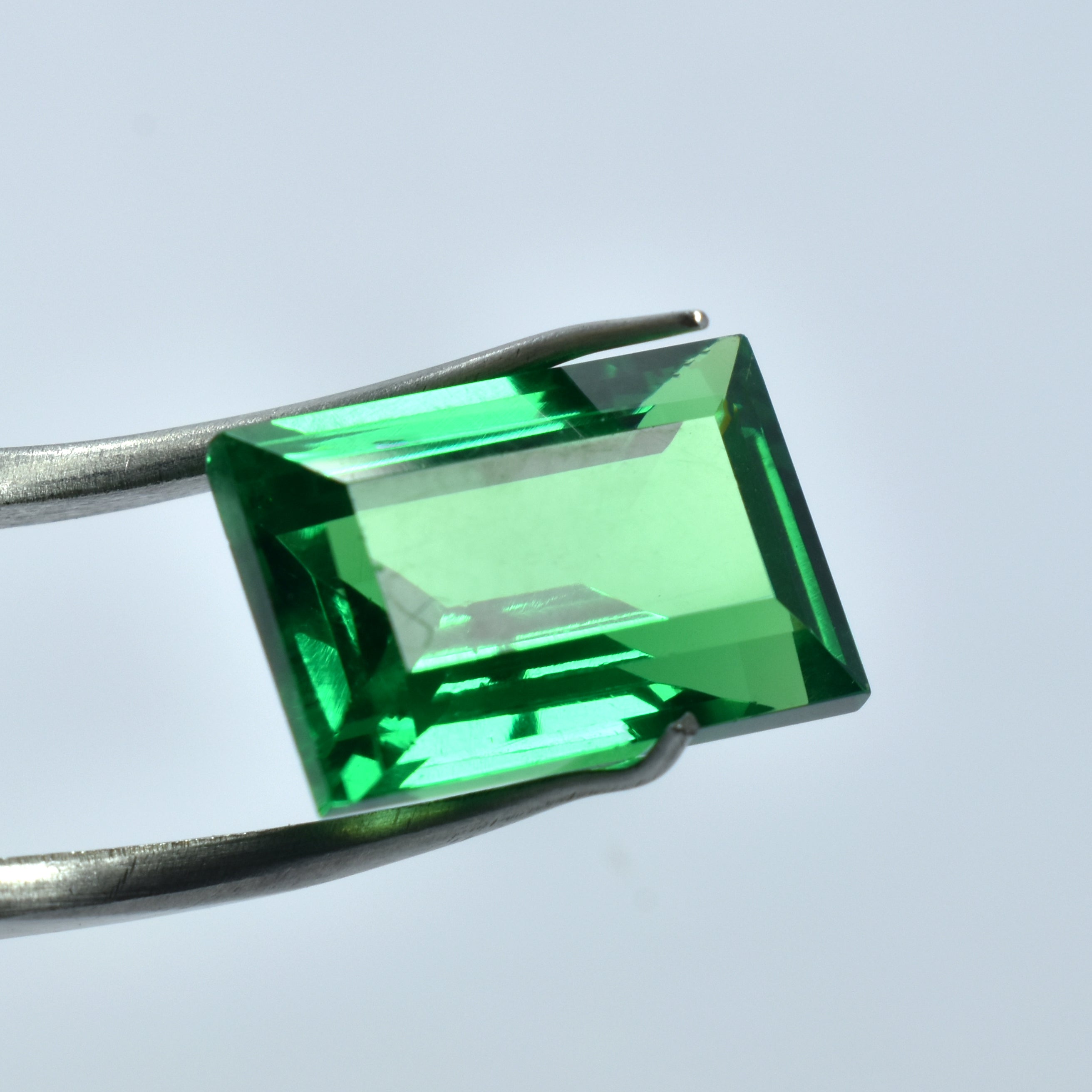 Best For Overall Well-Being 9.95 Carat Emerald Shape Certified Natural Green Garnet Tsavorite Certified Green Garnet Loose Gemstone