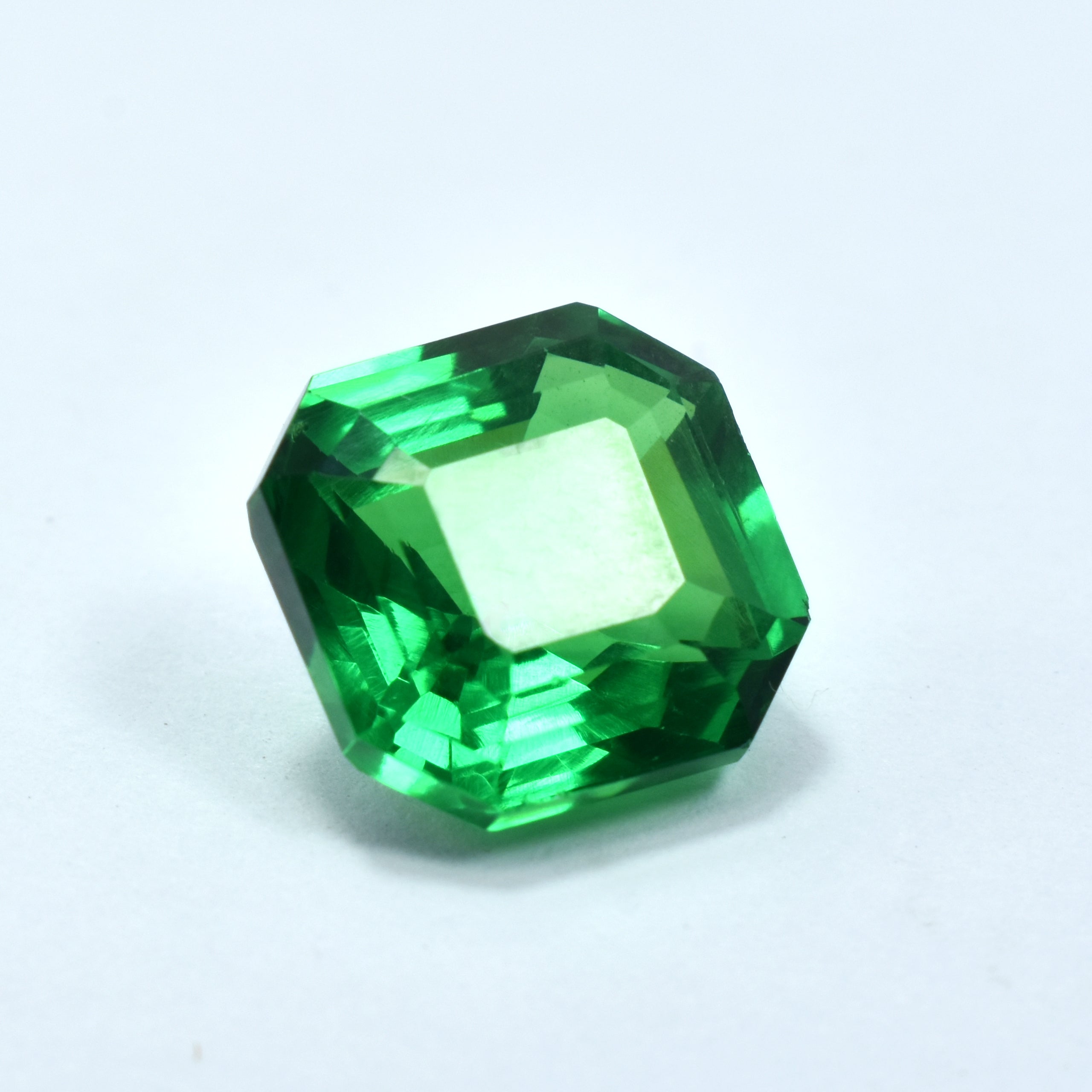 January Birthstone Tsavorite Green Garnet 9.75 Carat Square Shape Certified Natural Green Garnet Tsavorite Certified Green Garnet Loose Gemstone