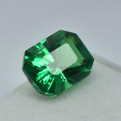 Tsavorite Garnet 10.65 Carat Emerald Shape Green Garnet Certified Natural Loose Gemstone Most Amazing Green Garnet