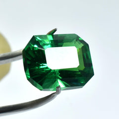 Tsavorite Garnet 10.65 Carat Emerald Shape Green Garnet Certified Natural Loose Gemstone Most Amazing Green Garnet