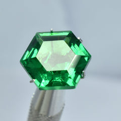 Natural Tsavorite Green Garnet Fancy Shape 9.85 Carat Natural Certified Garnet Green Pendant Making Loose Gemstone