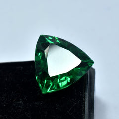 Tsavorite Garnet 10.65 Carat Trillion Cut Natural Green Garnet Certified Loose Gemstone Jewelry Making Garnet Green Gem