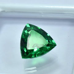 Tsavorite Garnet 10.65 Carat Trillion Cut Natural Green Garnet Certified Loose Gemstone Jewelry Making Garnet Green Gem