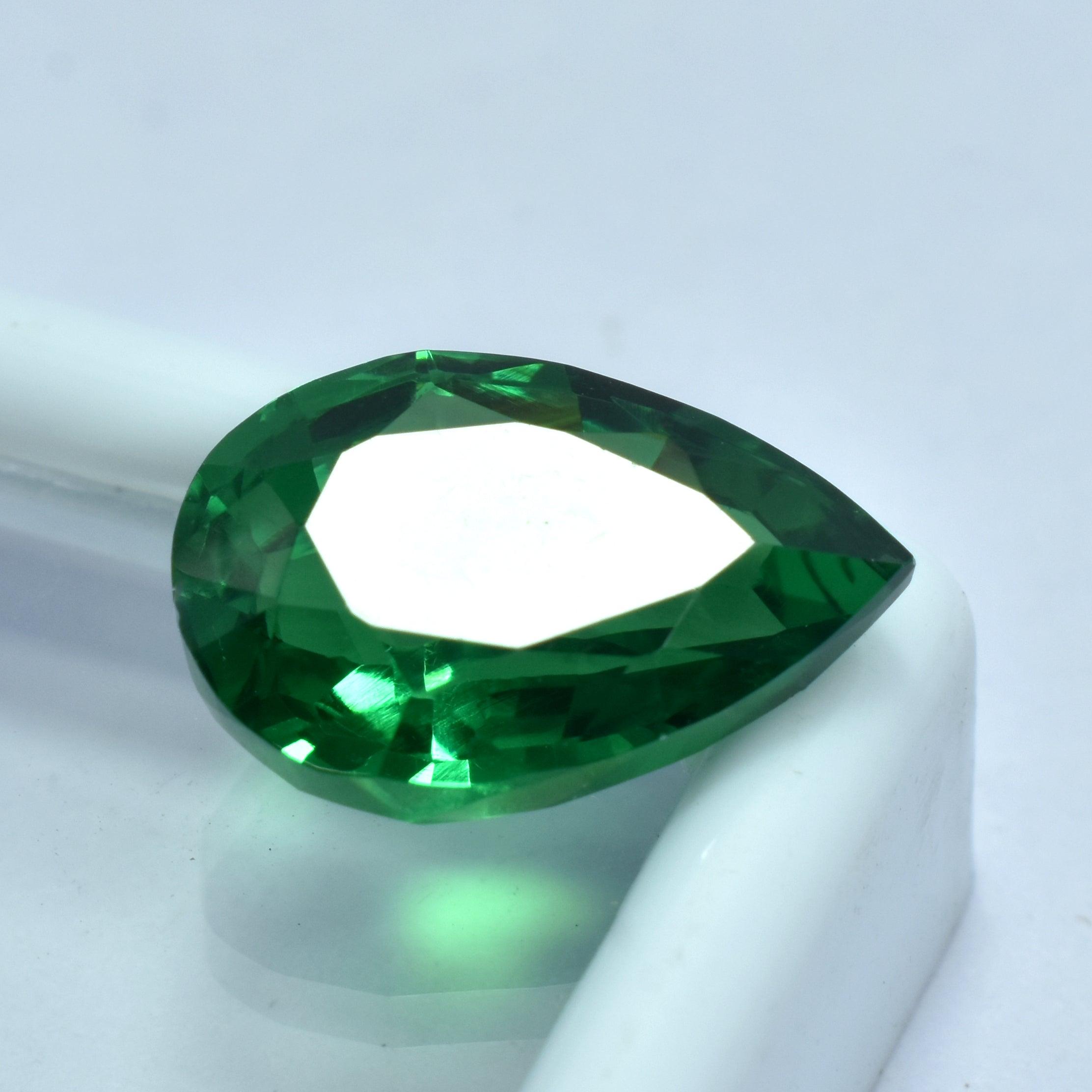 Glistening Garnet 8.90 Carat Pear Shape Green Garnet Natural Certified Loose Gemstone Tsavorite Green Garnet