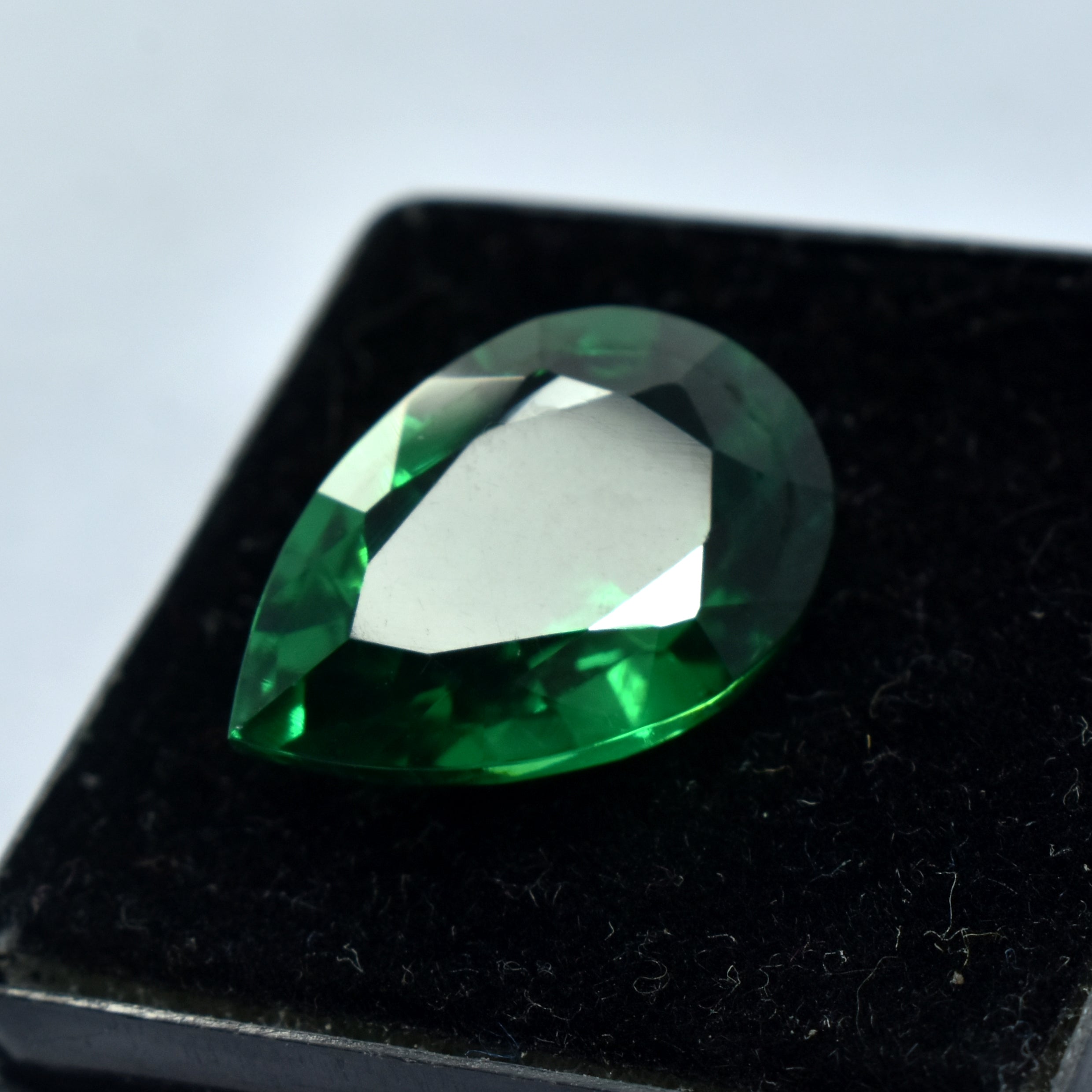 Best Certified Green Garnet 8.45 Carat Pear Shape Natural Green Garnet Natural Certified Loose Gemstone January Birthstone Green Garnet