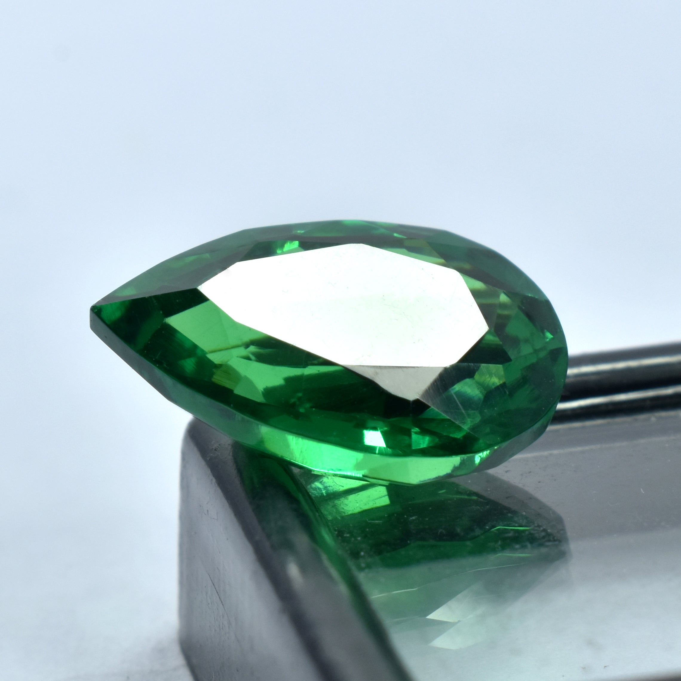 Best Certified Green Garnet 8.45 Carat Pear Shape Natural Green Garnet Natural Certified Loose Gemstone January Birthstone Green Garnet