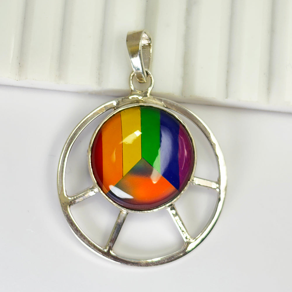 silver opal pendant India