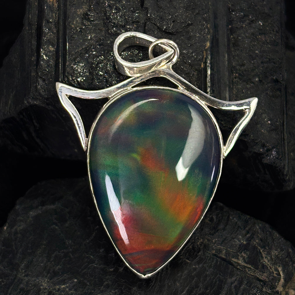 handmade opal pendant