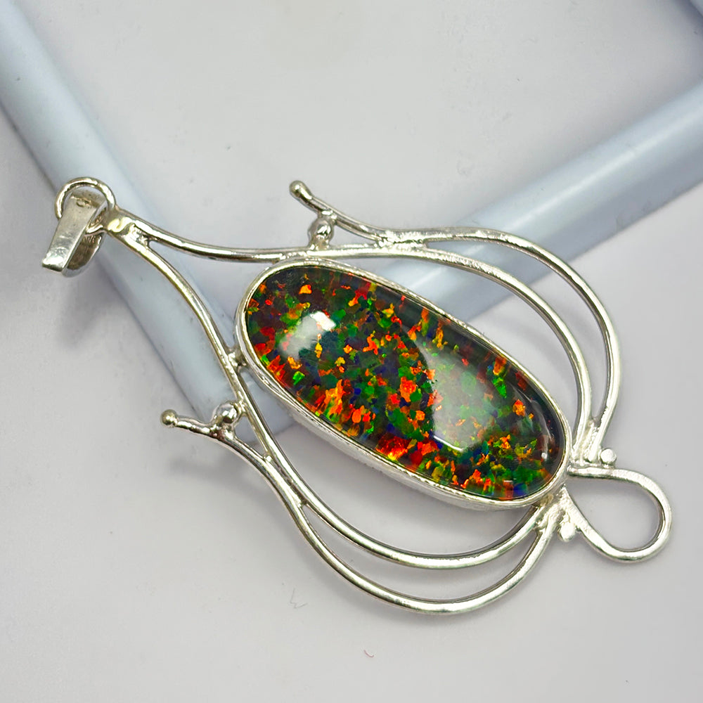 opal pendant for women