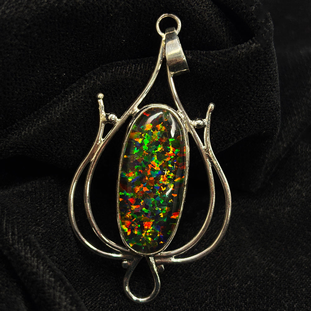handmade opal pendant