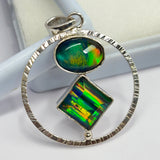 Beautiful Fancy Pendant 36Ct CERTIFIED Natural Opal 925 Sterling Silver Gemstone