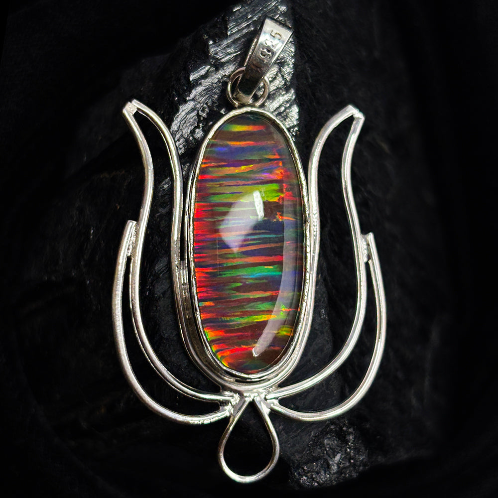 handmade opal pendant