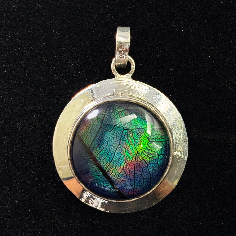 sterling silver opal pendant