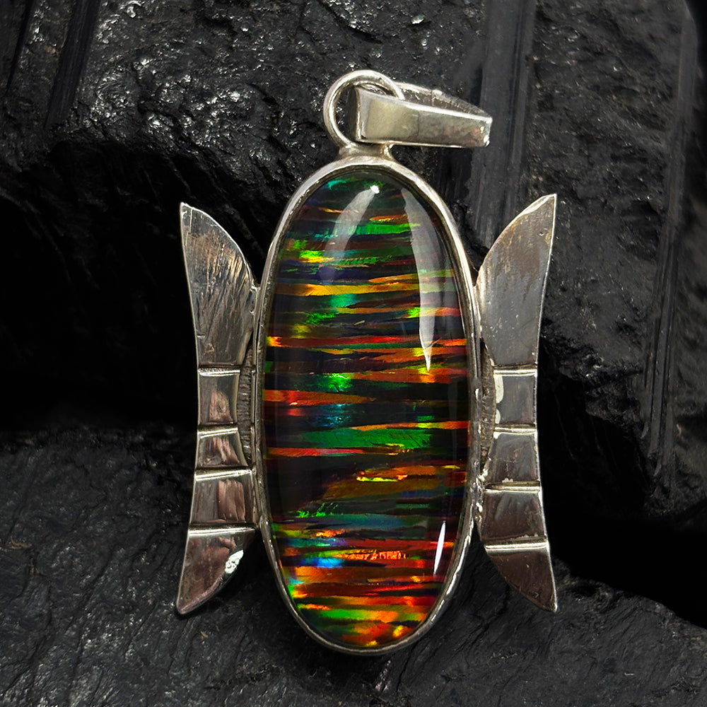 handmade opal pendant