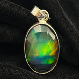 Flawless Oval 21 Ct CERTIFIED Natural Opal 925 Sterling Silver Gemstone Pendant